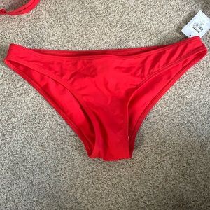 Red Cheeky Bikini Bottoms